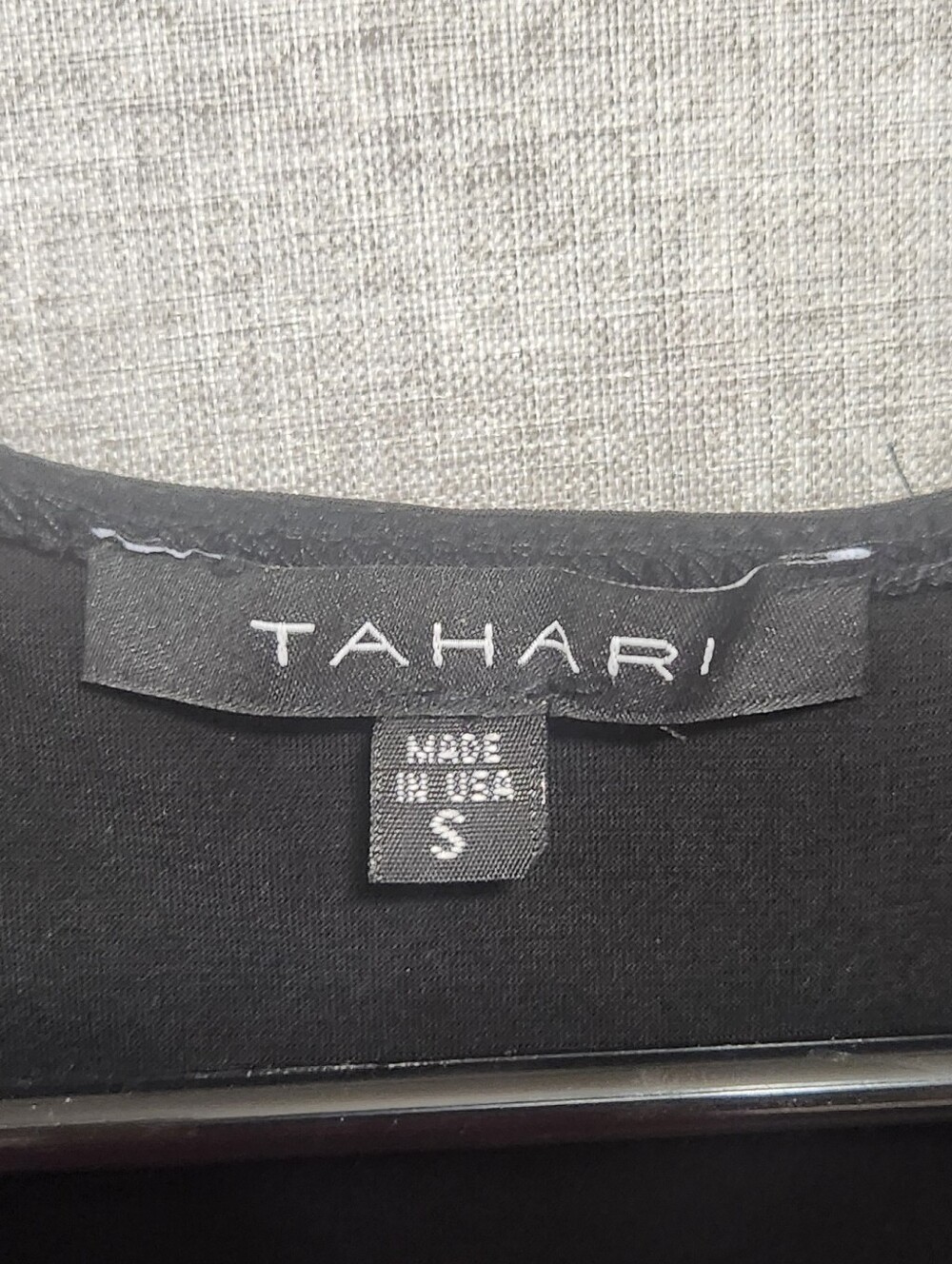 NWT Tahari Minimalist Sleeveless Tie Waist Jumpsuit Black Size S - Picture 6 of 8